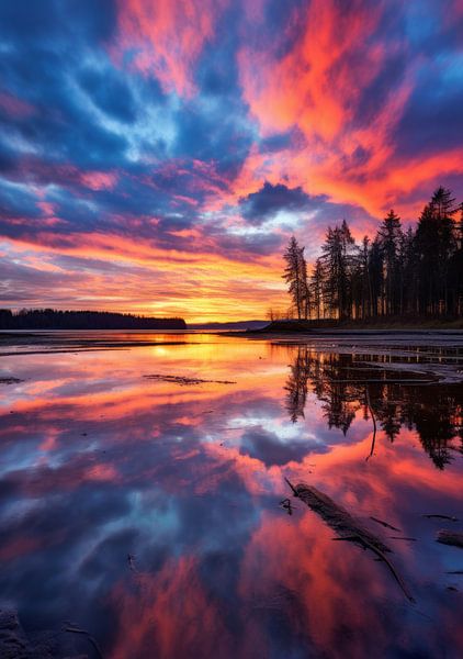 sunset in the polder 9 by DNH Expressions