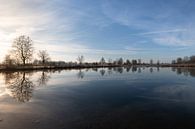 Sunrise at the lake by Ulrike Leone thumbnail