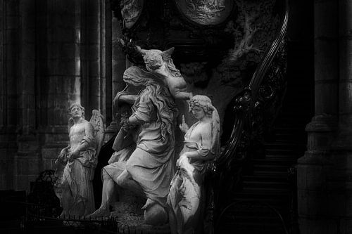 Religious Statues in St Nicholas Church Ghent