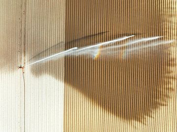 Irrigation pivot gun machine spraying water on a field during a dry summer by Sjoerd van der Wal Photography