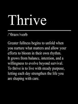 Thrive Definition - Black