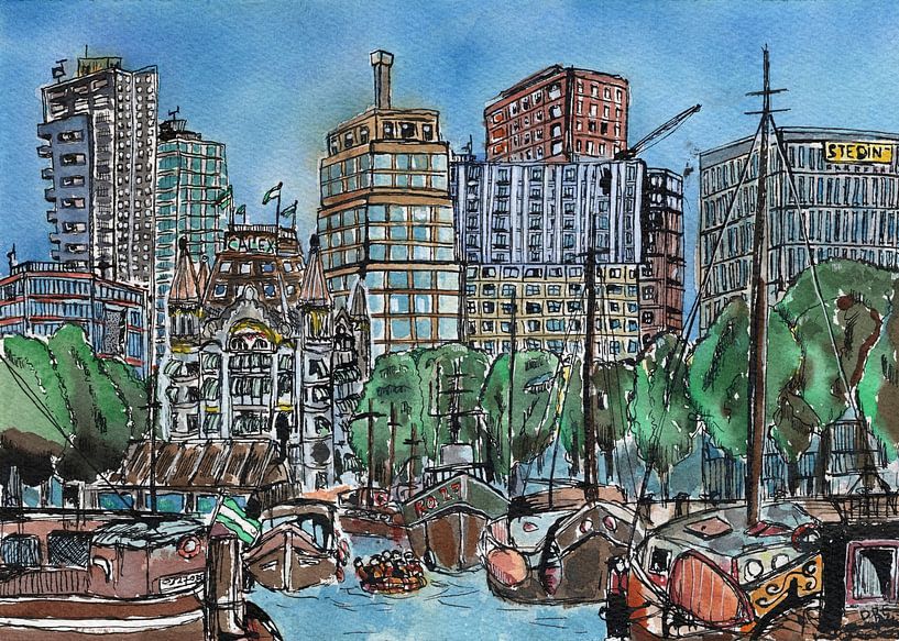 Rotterdam Haringvliet - Oude haven van van.rikxoort.art