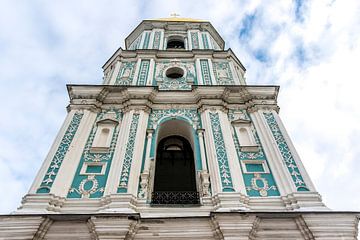 Bell tower of St Sophia's cathedral in Kiev, Ukraine, Europe by WorldWidePhotoWeb