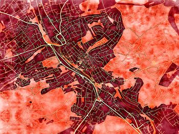 Karte von Menden (Sauerland) im stil 'Amber Autumn'