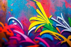abstrakte Kunst Graffiti an deiner Wand