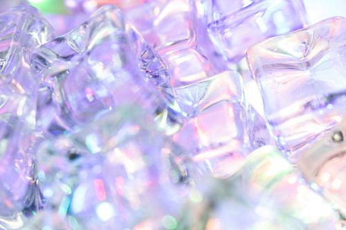 Iriserende ijsstructuur