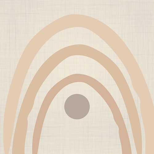 Retro Regenboog Monochroom