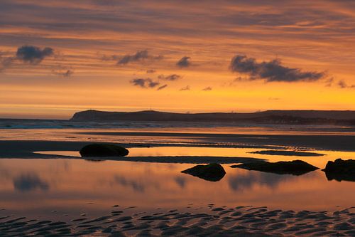 Farbenfroher Sonnenaufgang an der Opalküste