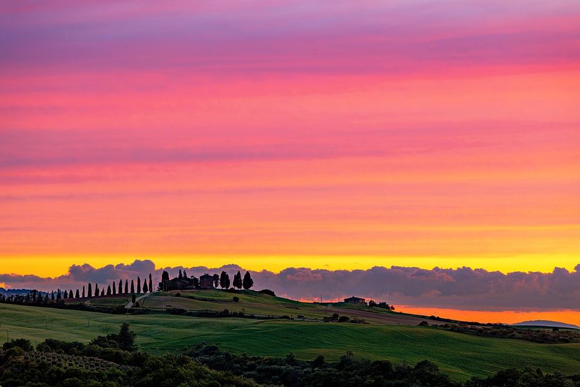 Avond in Toscane van Adelheid Smitt