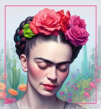 Frida, a Mexican Summer Portrait van J.O. Han
