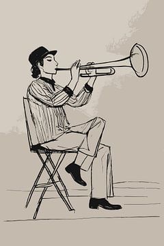 De Trompetter Man van Andreas Magnusson