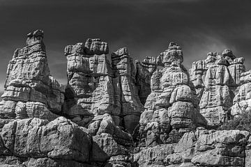 Torcal de Antequera, formations rocheuses extraordinaires, Espagne.