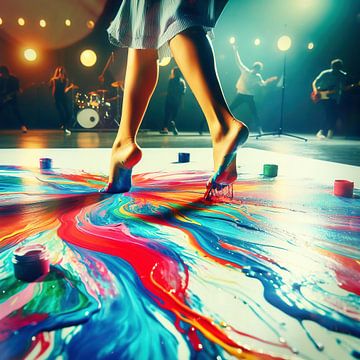 Tanzen in der Farbe von Digital Art Nederland