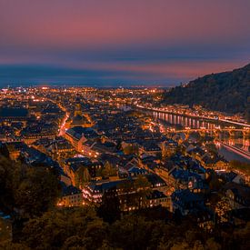 Heidelberg la nuit sur Monodio Photography