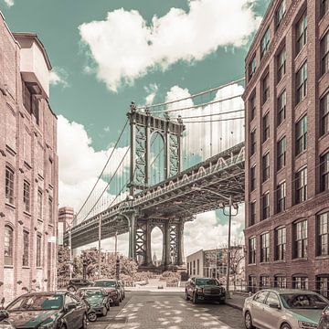 NEW YORK CITY Manhattan Brug | stedelijke vintage stijl van Melanie Viola