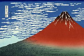 Das Rote Fuji, Japan - Katsushika Hokusai von Roger VDB