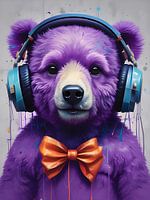 DJ violet Bear-y Cute