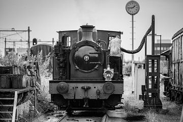 Vintage Stoomlocomotief in Actie van Triki Photography