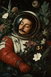Schlafender Astronaut