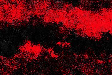 Abstract in zwart rood van Maurice Dawson
