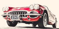 Little red Corvette by marco de Jonge thumbnail
