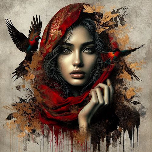 Portret van een mooie vrouw