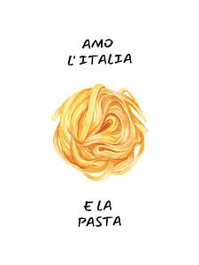J'aime l'Italie et les pâtes