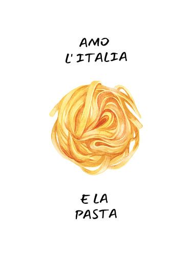 Ik hou van Italië en pasta