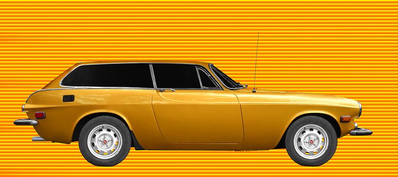 Volvo P1800 ES in yellow mixed von aRi F. Huber