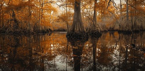 Reflections in the water