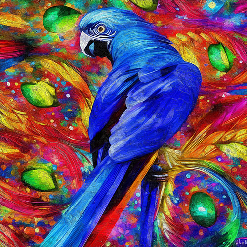 PAPAGEI in rainbow colours