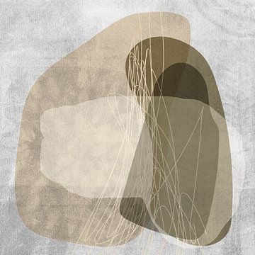 Peinture abstraite minimaliste de style scandinave sur Art minimaliste abstrait