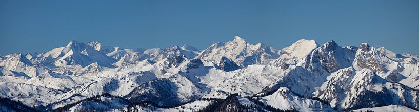 Panorama van de Glockner-groep van Christa Kramer