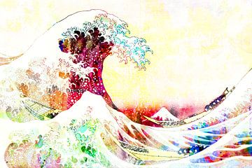 Die große Welle des Kanagawa Abstracts von Art By Dominic