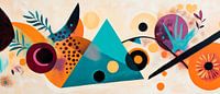 Abstract shapes and a blaze of colour by Poster Art Shop thumbnail