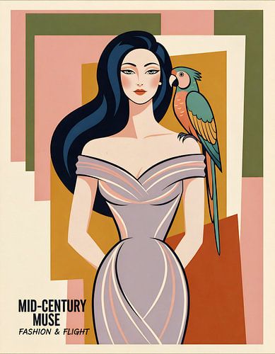 Midden-eigentijdse muze: Elegantie ontmoet exotische charme