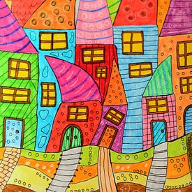 Kleurrijke huizen van Inge Knol