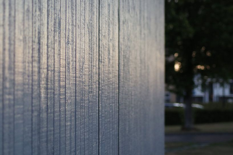Wood with string light by Monica de Roo-Peeters