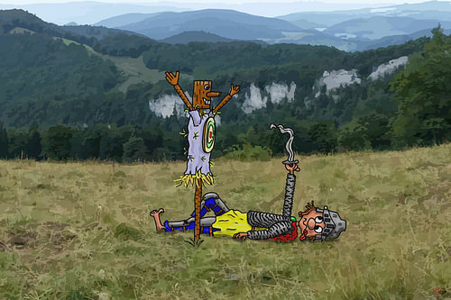 Ritter am Boden