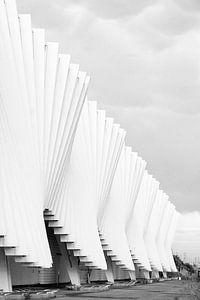 Gare ferroviaire de Reggio Emilia en Italie par l'architecte Santiago Calatrava