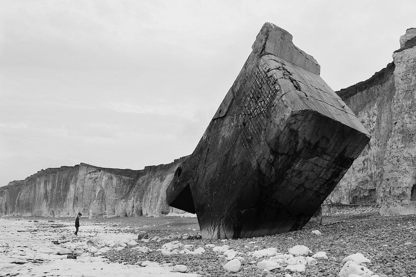 Bunker aus dem Zweiten Weltkrieg, Quiberville, Normandie von Imladris Images