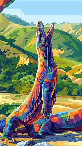 KOMODO WPAP POP ART - METAL POSTER