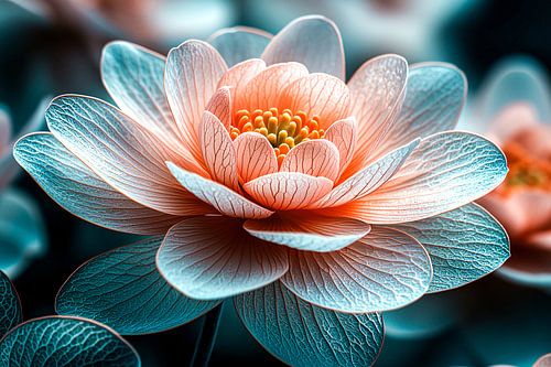 Lotus in zachte pastelkleuren