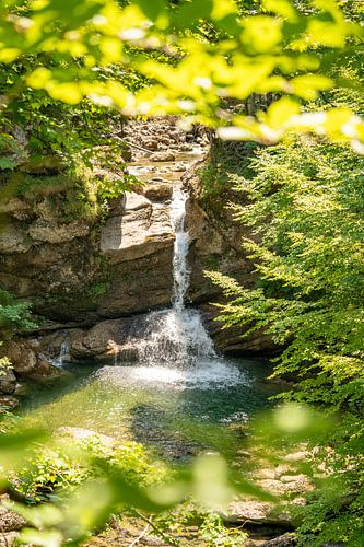 Waterval in het Gunzesriedal in de Allgäu