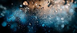 Drops of water on a dark background by Poster Art Shop