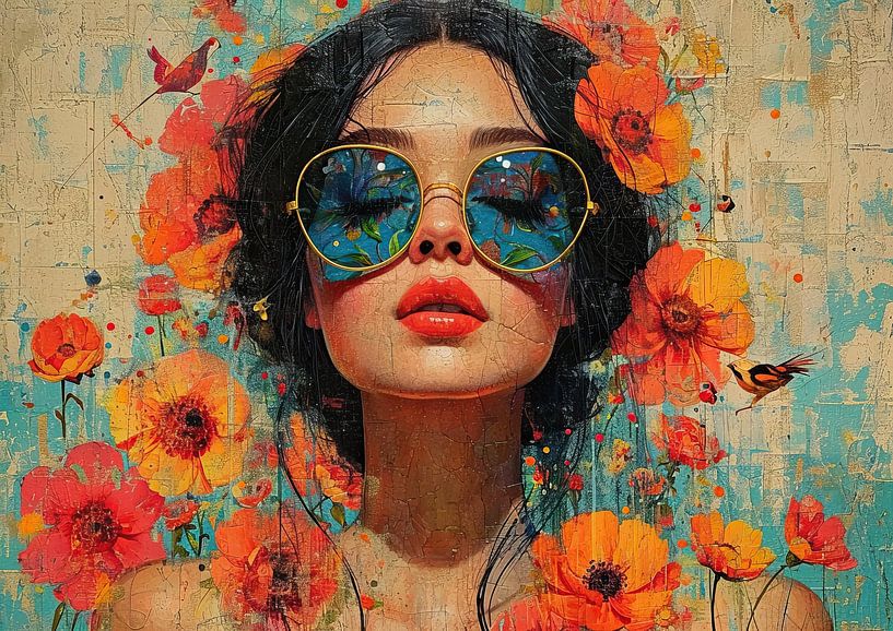 Reflexion der Sonnenbrille von Kunst Laune