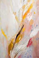 Abstract plant in amber colours
