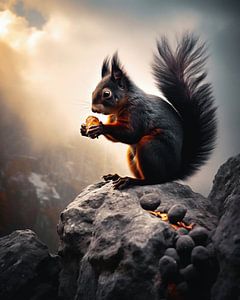 Eichhörnchen im Gebirge