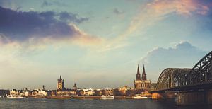 Panorama de la vieille ville de Cologne - Cathédrale