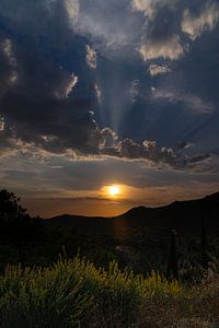 Zonnestralen over Andalusië